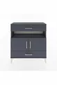 Commode Arges 3 étagères 2 tiroirs 2 portes Anthracite-Anthracite