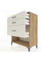 Commode Hyperion 3 tiroirs Pin-Ambre