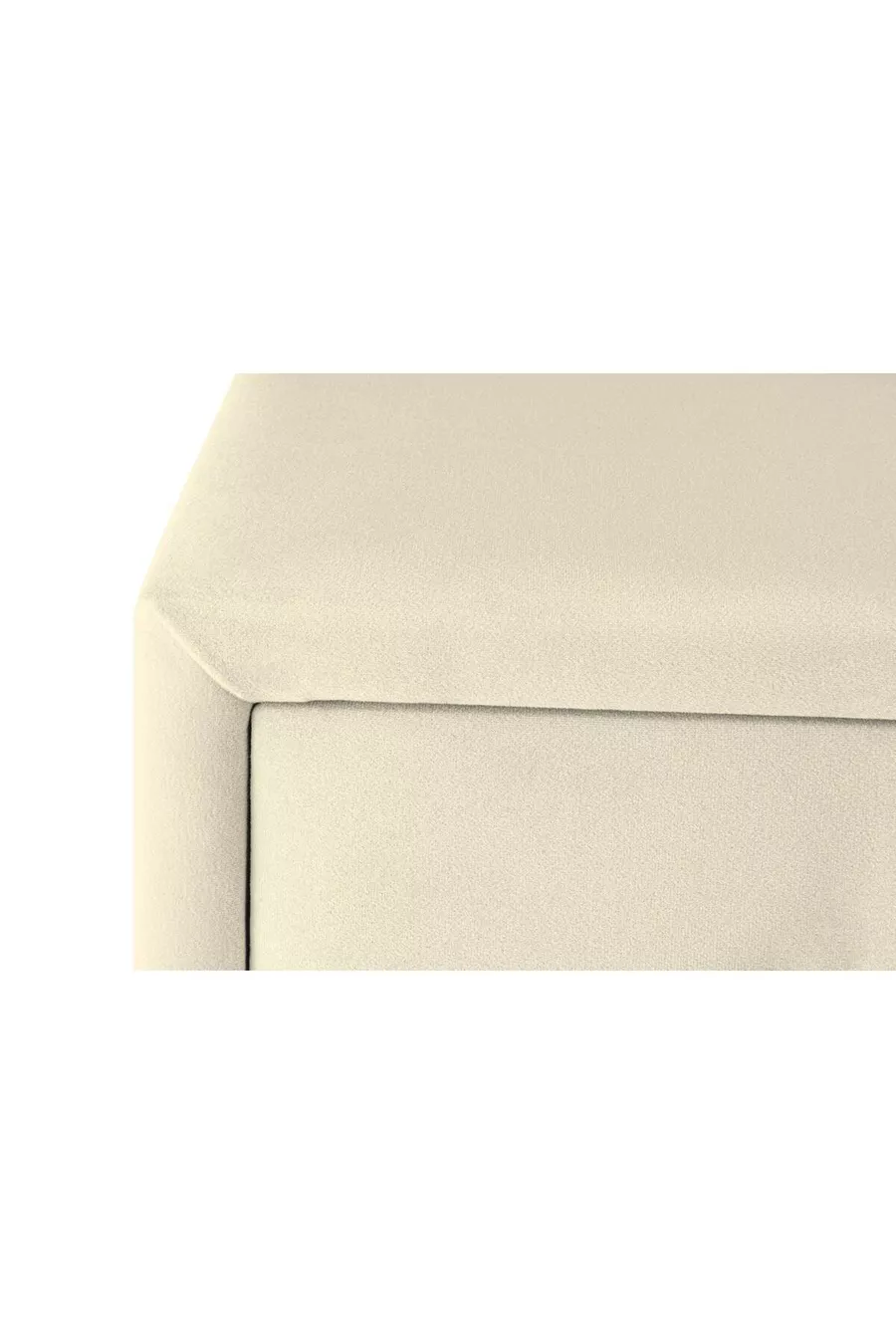 Table de chevet Doppia Linea Silver, à deux tiroirs