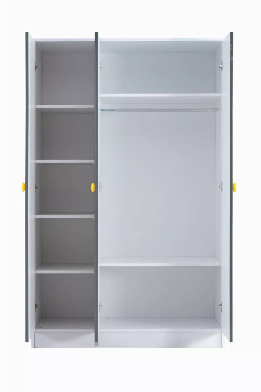 Lit superposé, armoire 3 portes Metris avec lit superposé junior