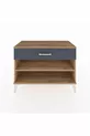 Commode Hyperion à une étagère et un tiroir, pin-anthracite