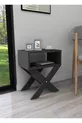 Table de chevet / table basse Home Enda X avec support pour revues Anthracite