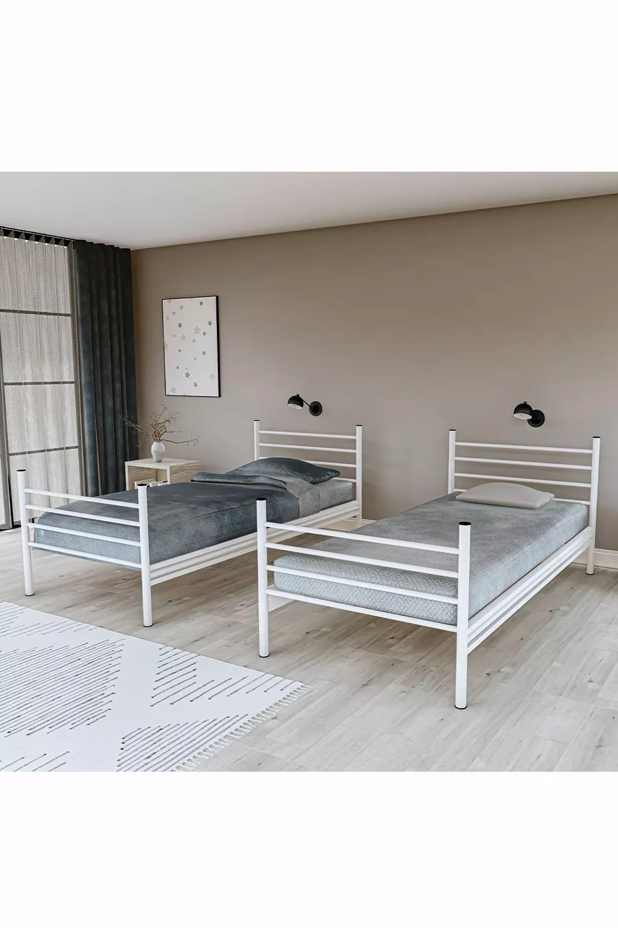 Lit superposé double modulable GM blanc