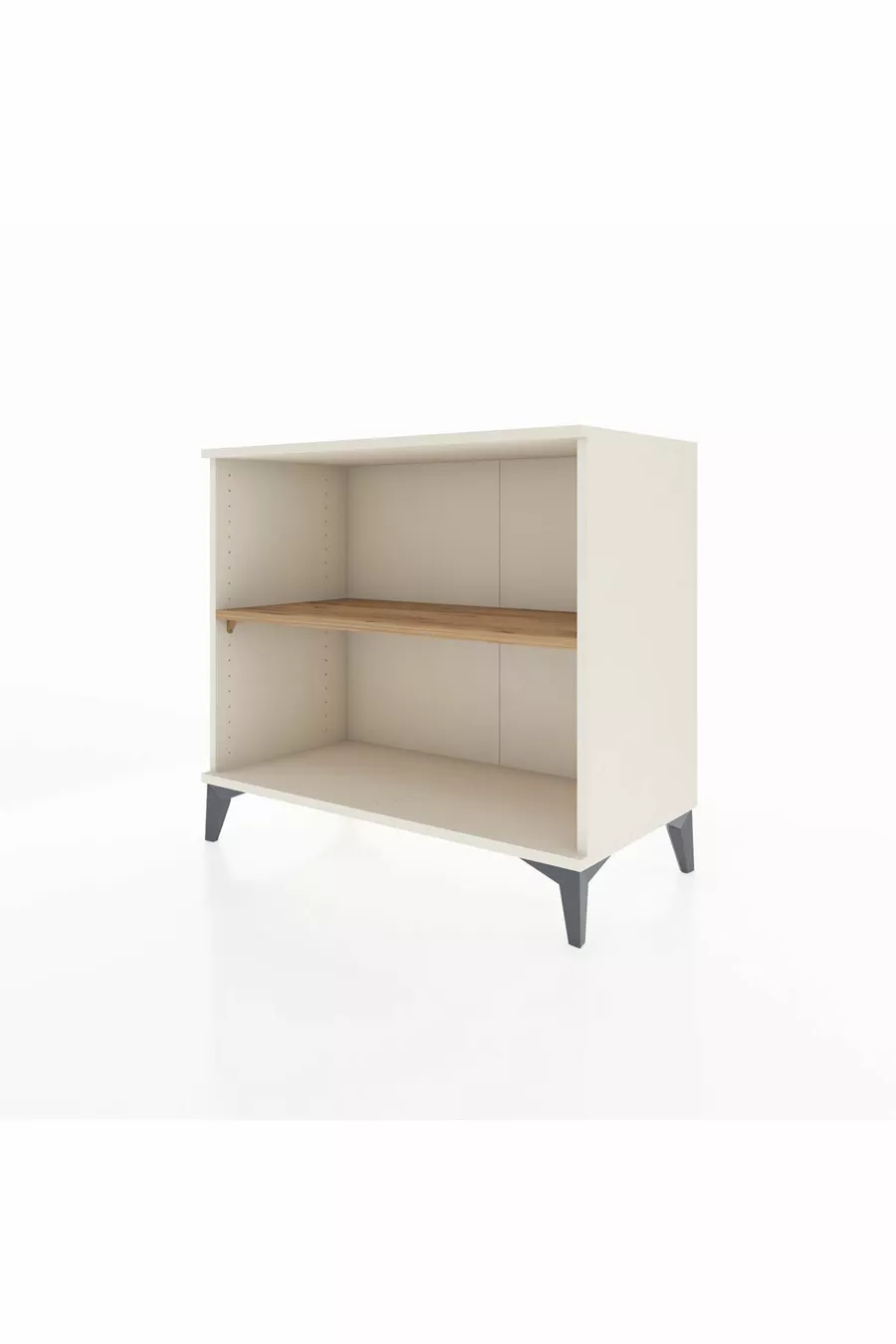 Commode Hyperion à une seule étagère Pierre de lune-Pin