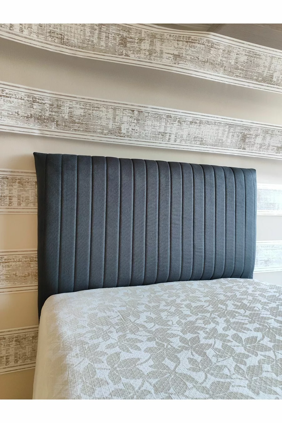 Housse de tête de lit en lin Sonne Keten Baza  Cm Anthracite