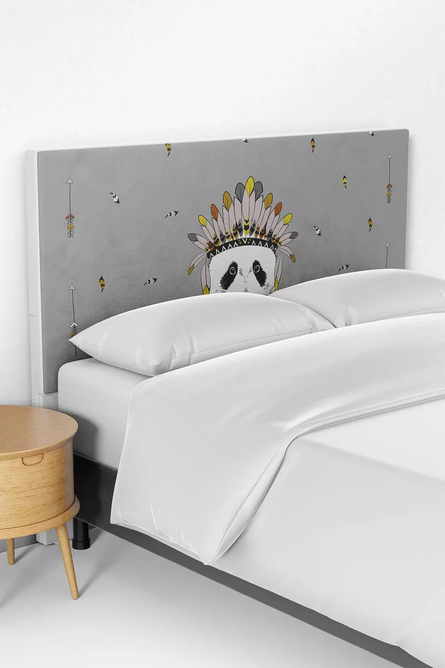 Housse de tête de lit et sommier pour chambre d'enfant motif panda