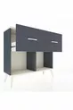 Commode Arges 2 tiroirs Anthracite-Pierre de Lune/Anthracite