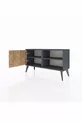 Commode Arges à 2 étagères avec une porte Anthracite-Pin/Anthracite