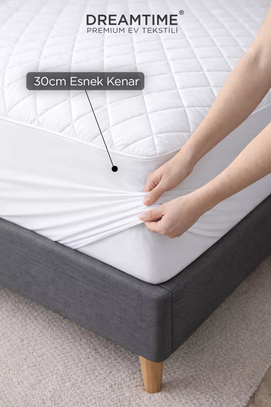 Protège-matelas matelassé ajusté étanche à l'eau avec bords complets | Simple, double, queen, bébé, enfant