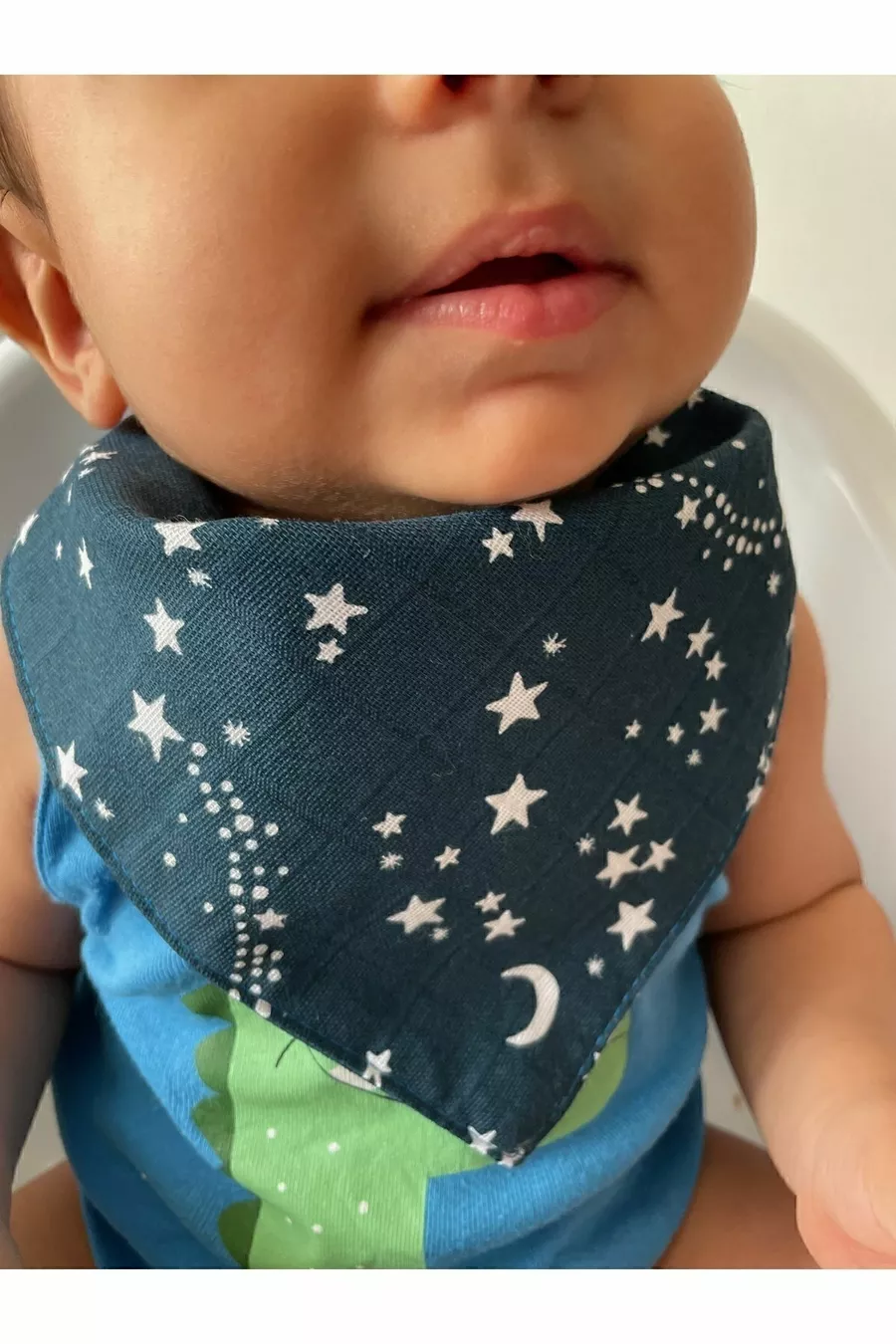 ( PIÈCES) Bavoir & Foulard pour Bébé en Tissu Mousseline avec Pressions Run Baby