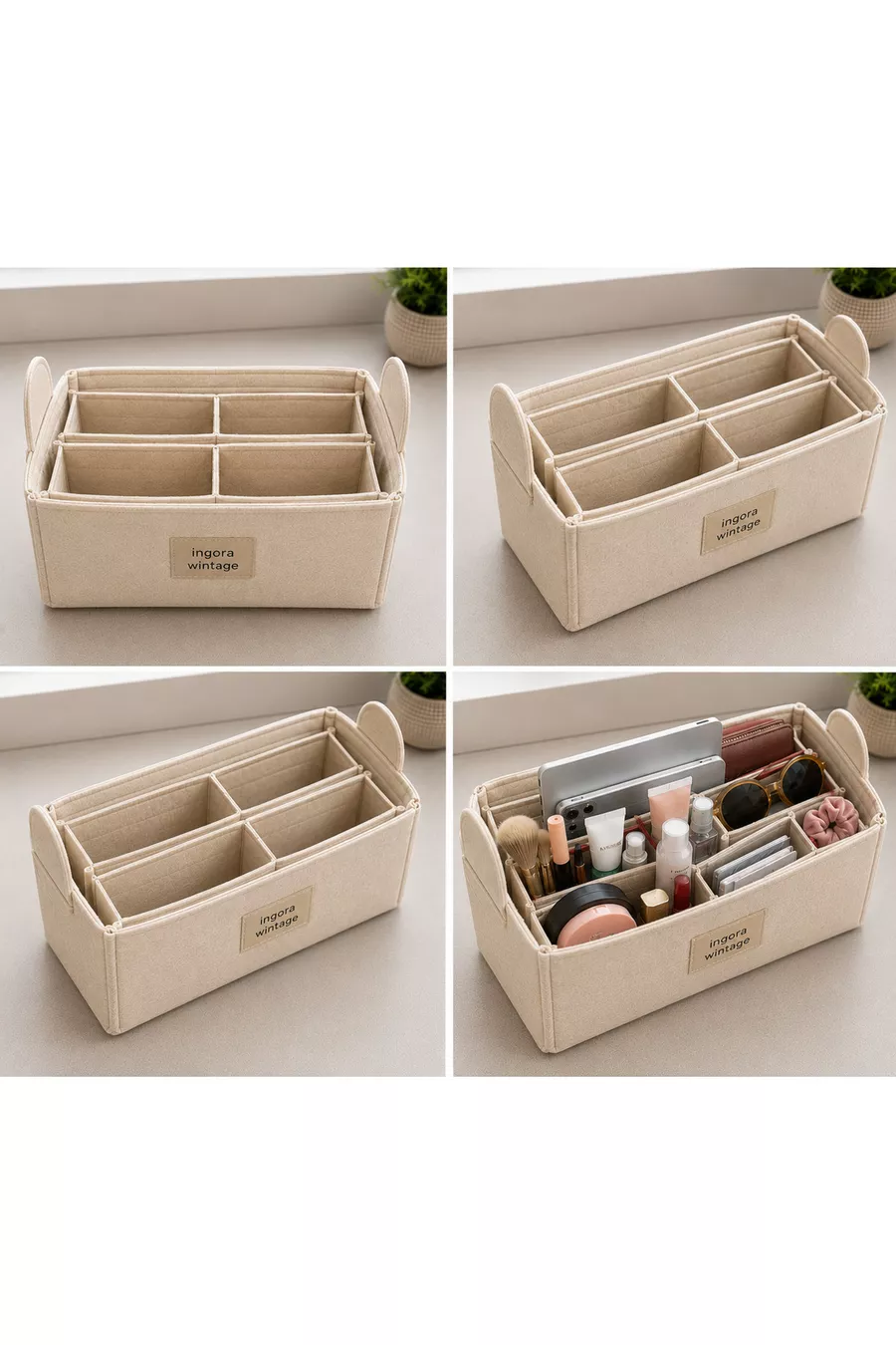Organisateur intérieur de sac Longchamp Medium, compatible, dimensions standard //