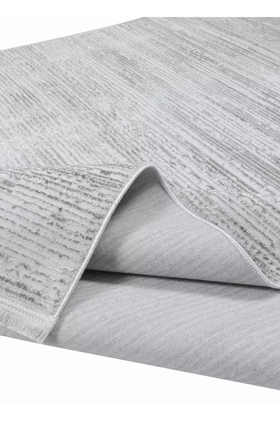 Tapis lavable en satin de bambou Classi avec poils soyeux et semelle antidérapante