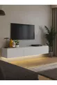 Unité TV à LED Li  cm - blanc, moderne, élégant, spacieux, design fonctionnel - Meuble TV | Cercei
