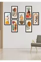 Décoration Murale Feuilles Bohèmes en 7 Parties - Ensemble de Tableaux pour Salon, Séjour, Chambre, Cuisine, Bureau, Entrée