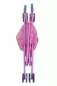 Poussette pour jouet Pliable Voiture pour bébé Rose Canne Poussette en plastique Motif Fraise