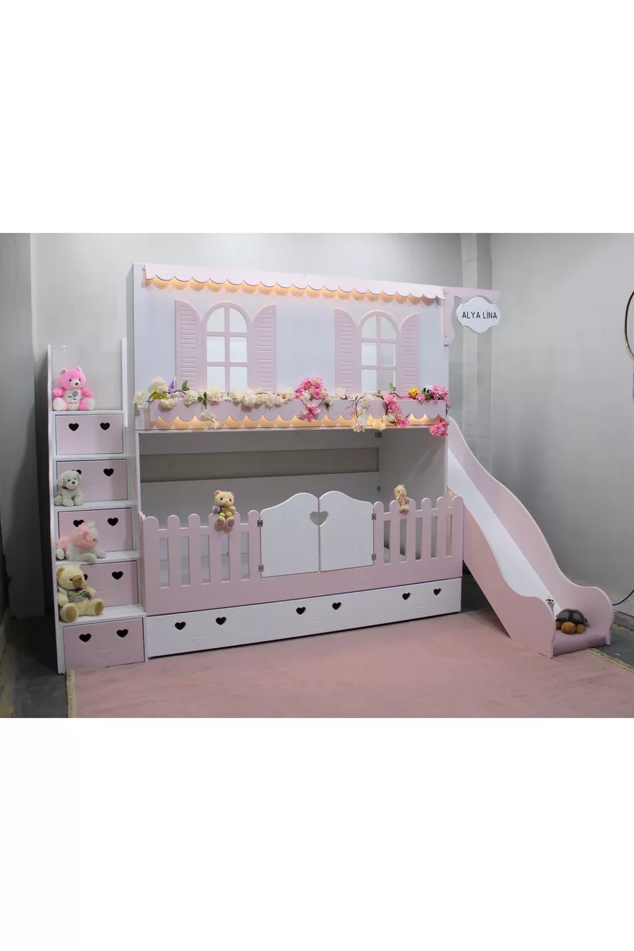 LIT SUPERPOSÉ POUR ENFANT AVEC TOBOGGAN ALAÇATI
