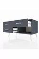 Commode Hyperion 3 tiroirs Anthracite-Anthracite