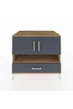 Commode Kronos 3 étagères 1 tiroir 2 portes Pin-Anthracite