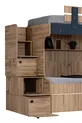 Lits superposés, lits superposés Riva avec 3 portes + 2 matelas Comfort