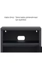 Pera Commode Étagère Ouverte, 5 x x cm - 9 Options de Couleurs Disponibles