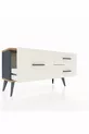 Commode Arges 3 tiroirs Anthracite-Sapin/Pierre de Lune