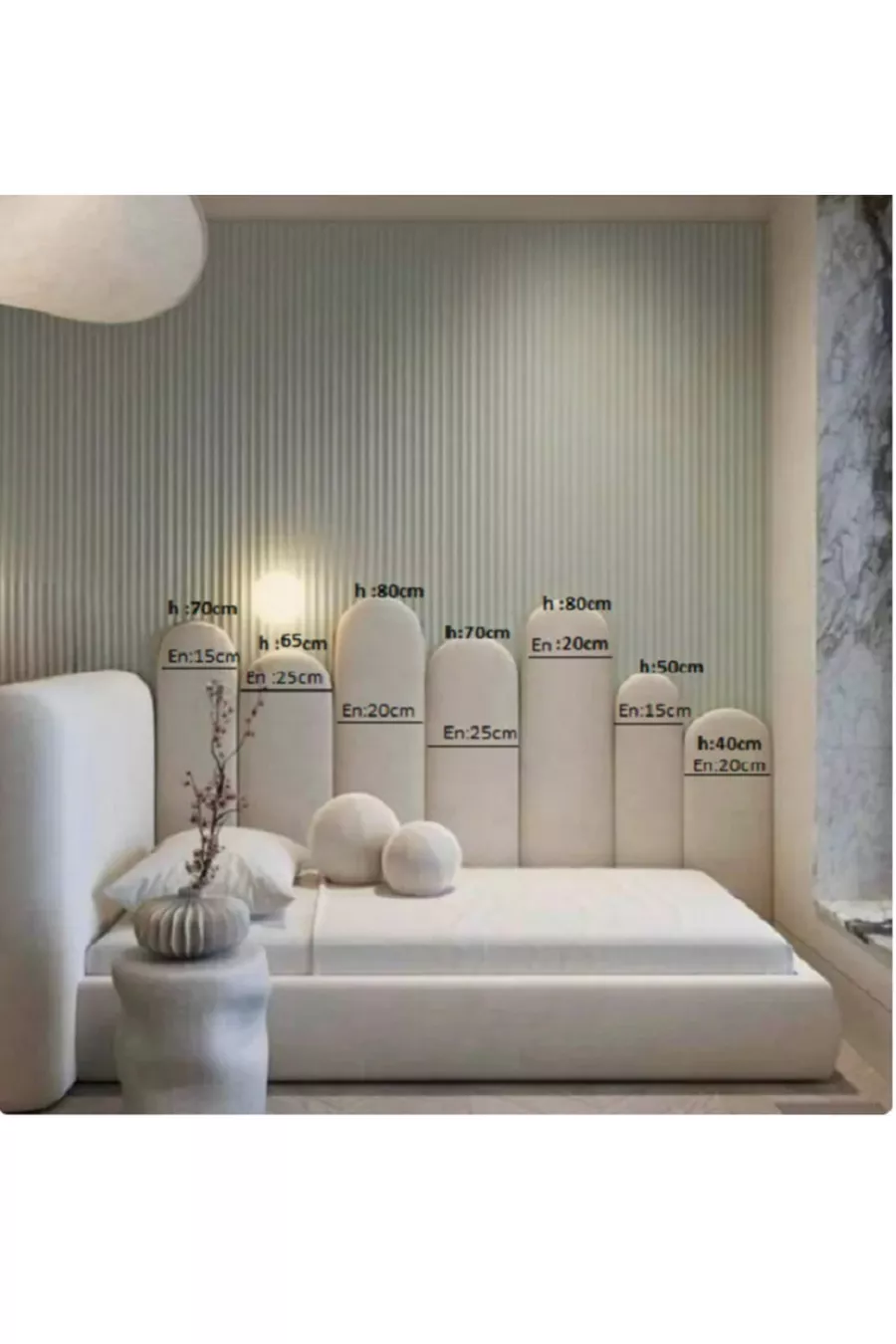 TÊTE DE LIT REMPLIE, TÊTE DE LIT DÉCORATIVE