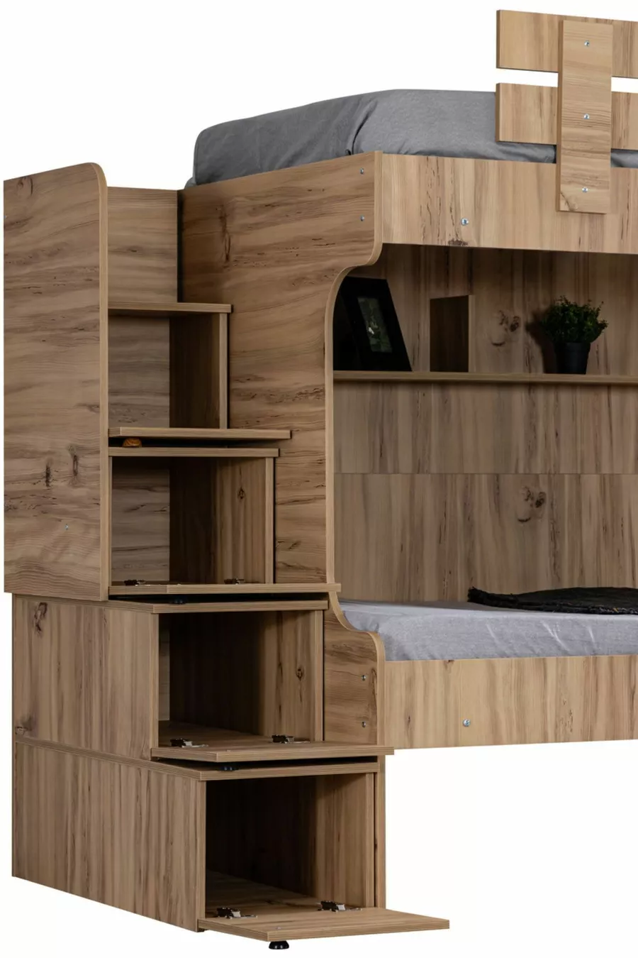 Lit superposé, Viva lit superposé 2 places avec armoire à 3 portes