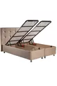 Ensemble de lit à ressorts / Matelas à ressorts + Sommier + Tête de lit / 