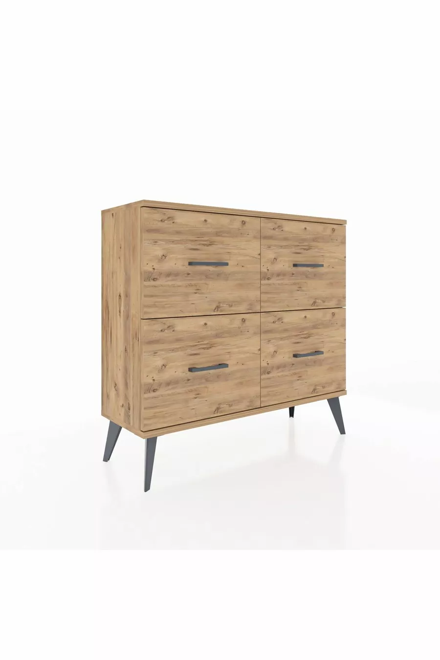 Commode Arges à 4 tiroirs en pin-pin