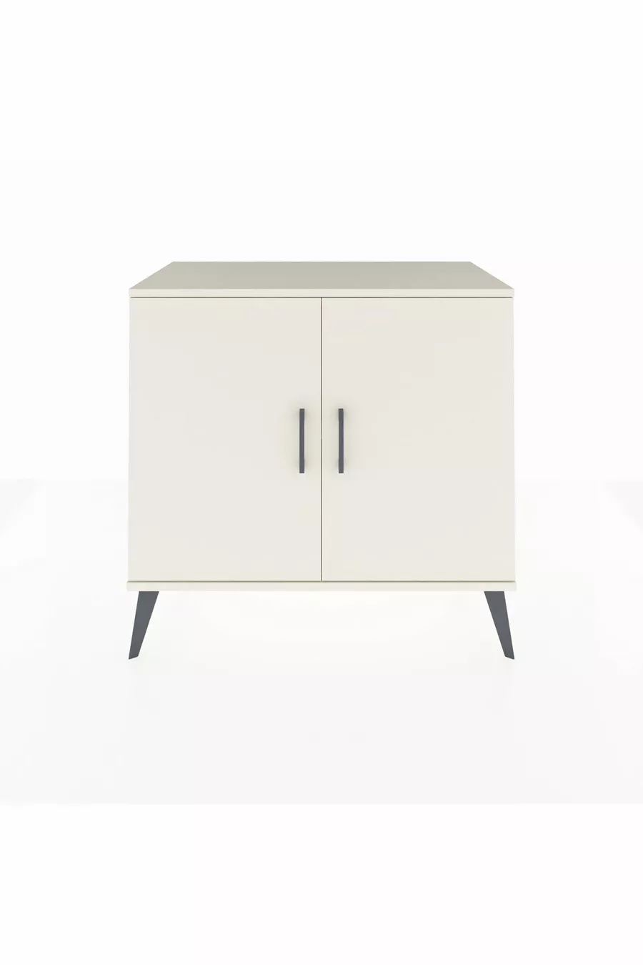 Commode Hyperion 2 étagères 2 portes Pierre de lune-Pierre de lune