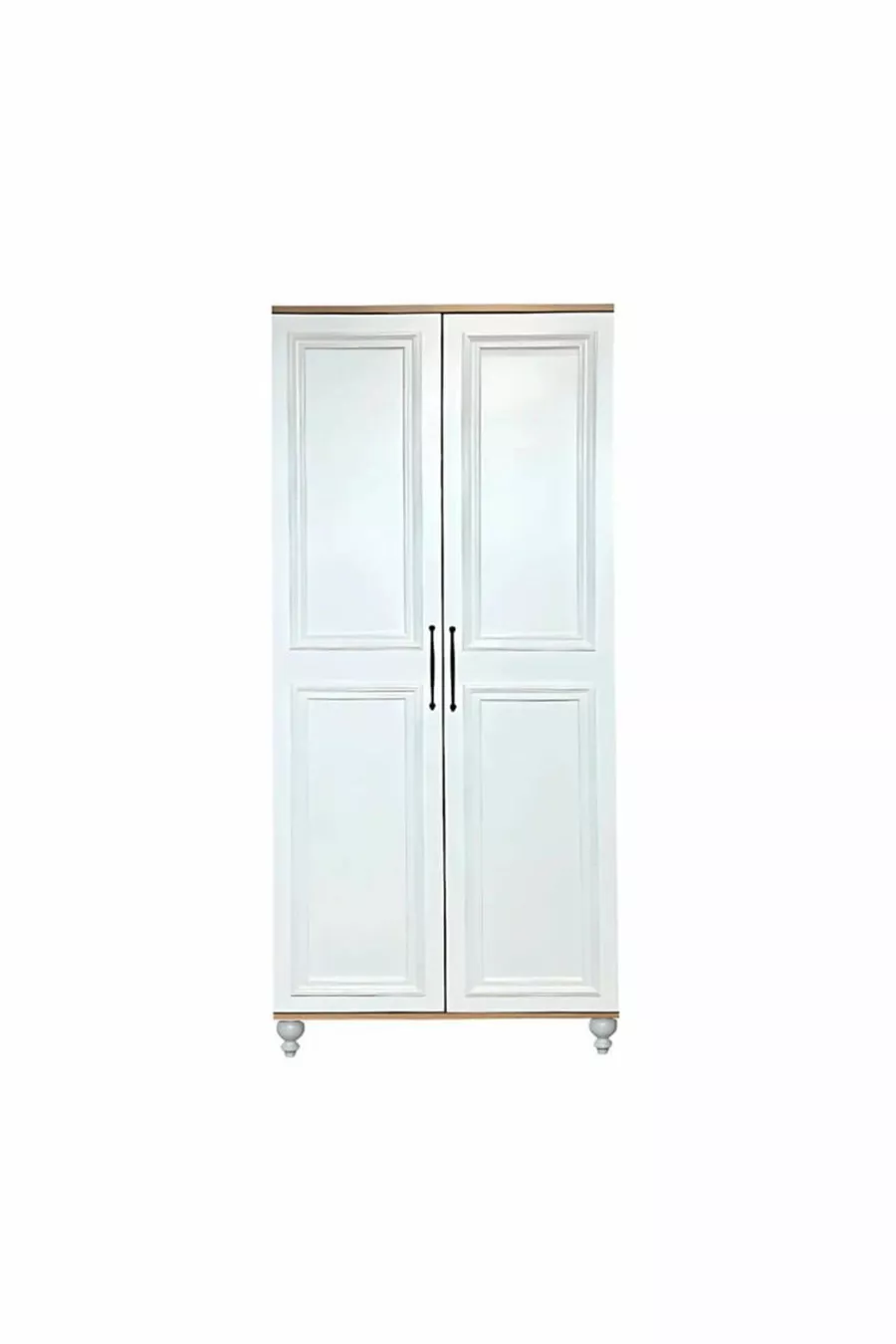 Armoire MDF 2 portes de haute qualité Sicile | Revêtement Rehau | Pieds en hêtre