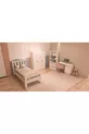 Ensemble de chambre d'adolescent en MDF blanc 4 pièces (lit, armoire, bibliothèque et bureau)