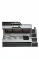 Lits superposés, Armoire pour lits superposés Aura avec 3 portes - Gris