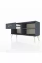 Commode Arges à une étagère et un tiroir, anthracite-anthracite