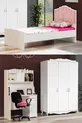 Chambre d'eau pour jeunes - Armoire 3 portes, lit, bureau