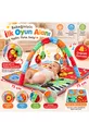Tapis de jeu avec coussin et jouets pour bébé 