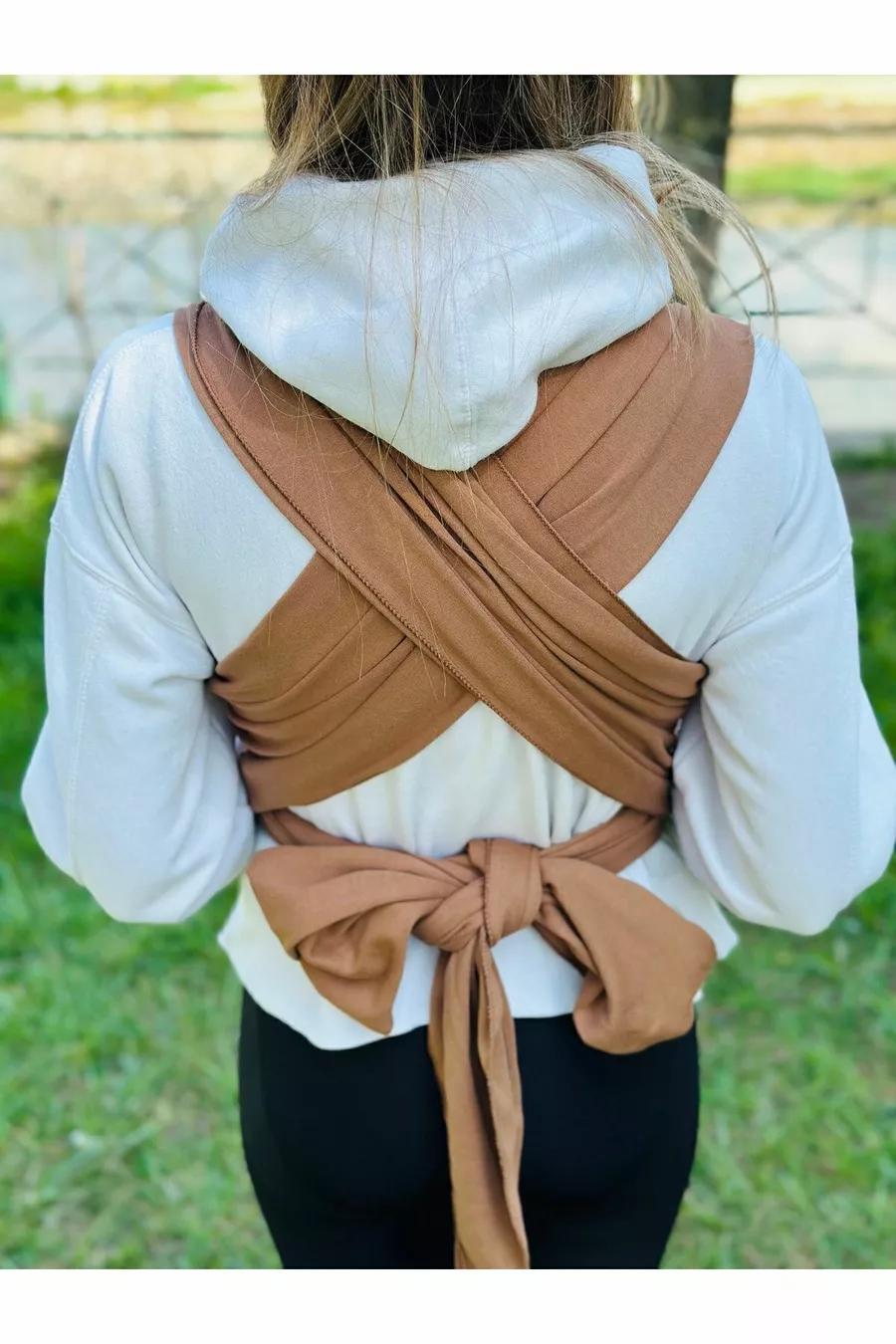 Écharpe de portage pour bébé avec poche de poitrine, élingue pour bébé