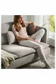 Canapé 3 places et fauteuil lounge, viarp beige-brun, à double accoudoir
