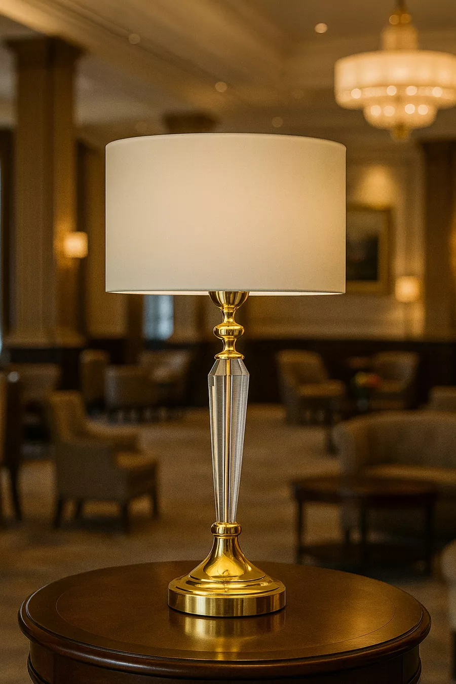 Amore Gold Abat-jour en Métal Cristal - Crème
