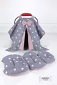 Housse de poussette, Coussin de poussette, 2 pièces - Avec soutien lombaire - Étoile poudre