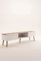 Meuble TV moderne  cm, console à 2 portes, télévision sur pieds en bois, meuble TV élégant pour salon et salle de séjour, console TV, unité TV, meuble TV console