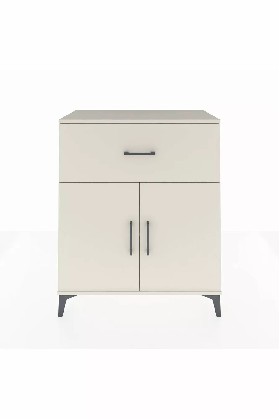 Commode Hyperion à une étagère et un tiroir avec 2 portes Ambre-Désert