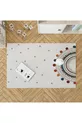 Ensemble chambre d'enfant Arc-en-ciel (rideau de fond - couvre-lit et oreiller - tapis)