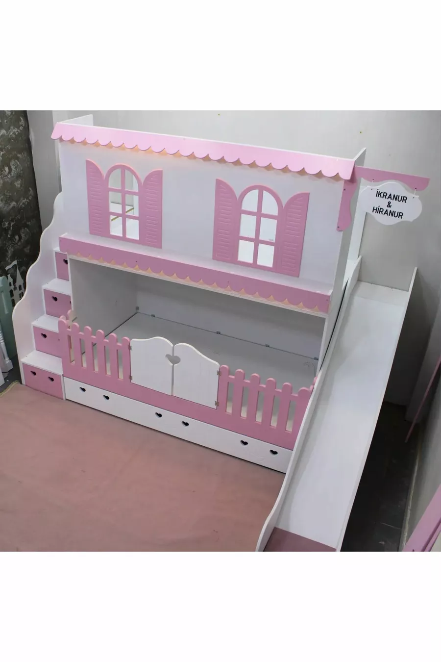 LIT SUPERPOSÉ POUR ENFANT AVEC TOBOGGAN ALAÇATI