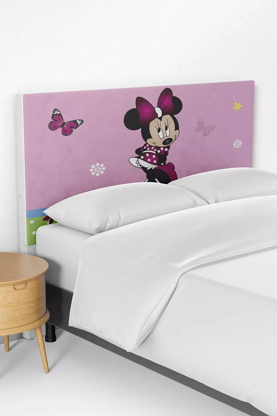 Housse de tête de lit rose avec motif Mickey Mouse