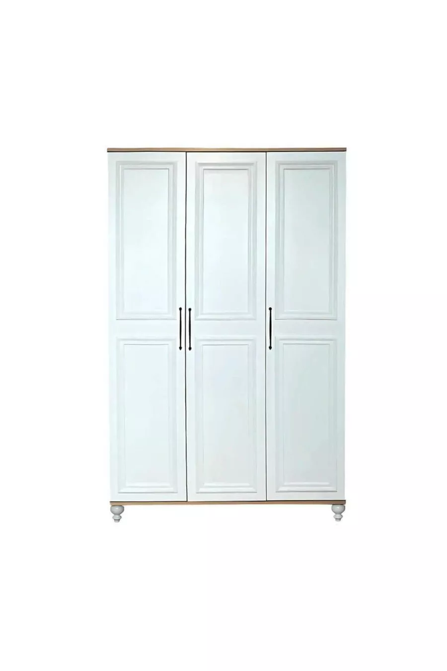 Placard MDF 3 portes de haute qualité Sicile | Portes avec revêtement Rehau | Pieds en bois de charme