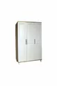 Placard MDF 3 portes de haute qualité Sicile | Portes avec revêtement Rehau | Pieds en bois de charme