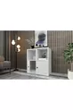 Commode avec étagères et placard blanche Cm -ç