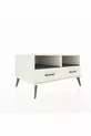 Commode Kronos 2 étagères 2 tiroirs Pierre de Lune-Anthracite/Pierre de Lune