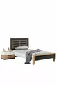 Chambre Jeune Relax - Armoire 4 Portes, Lit, Table de Chevet